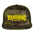Yella Lettering Trucker Hat - MultiCam\green