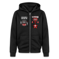 Red & Black Organic Zip Hoodie - black