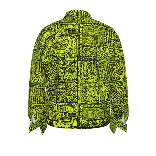 Neon Scribe Unisex Lapel Jacket