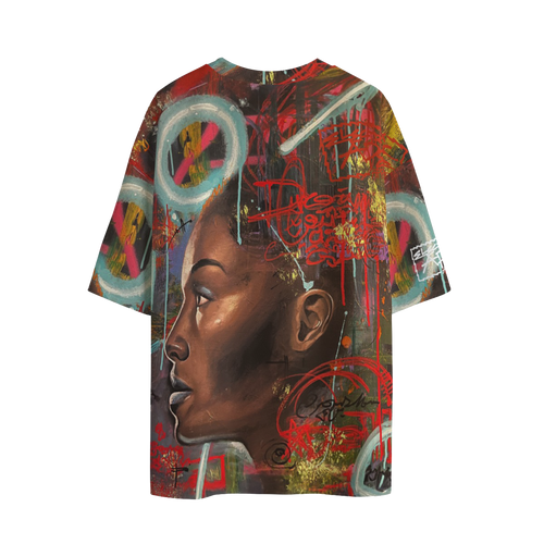 Neon Goddess Oversized All-Over Tee