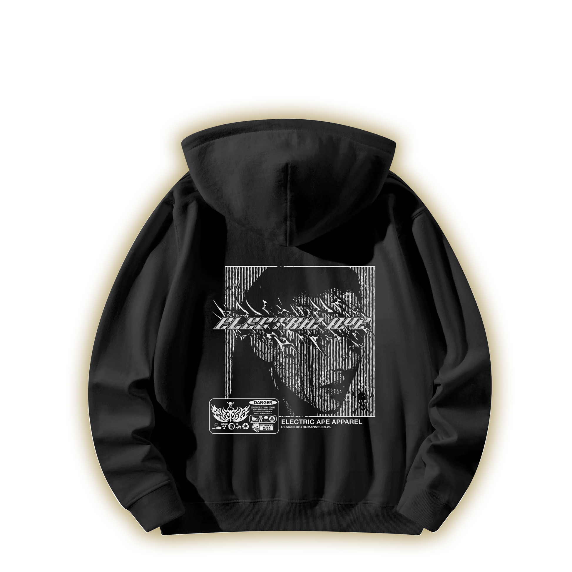 Grid Girl Cotton Hoodie