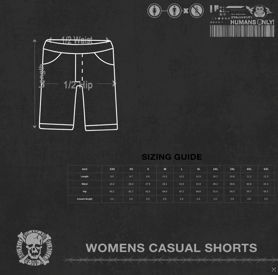 Red Deadly Viper Women’s Casual Shorts