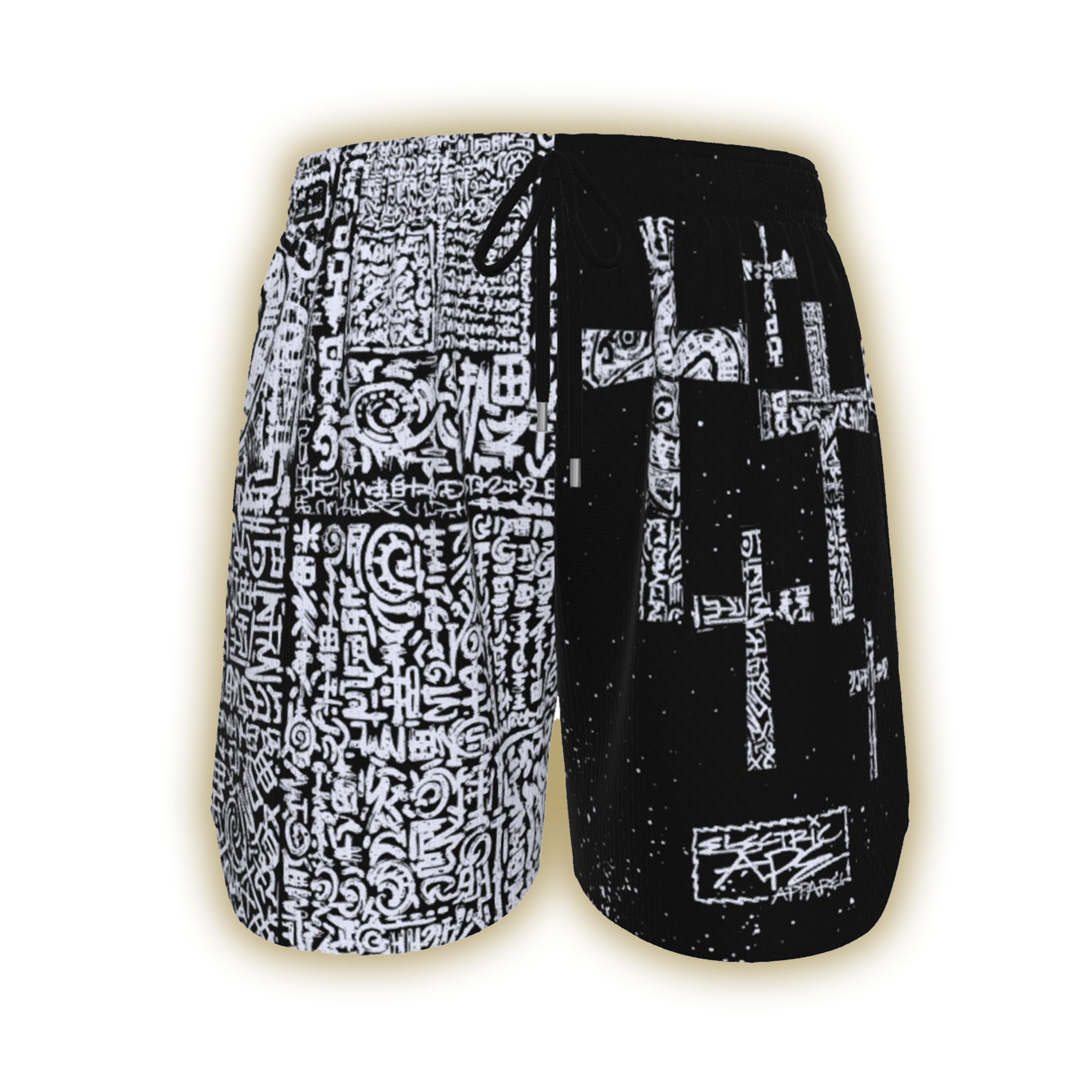Scribe Cross All-Over Mesh Shorts