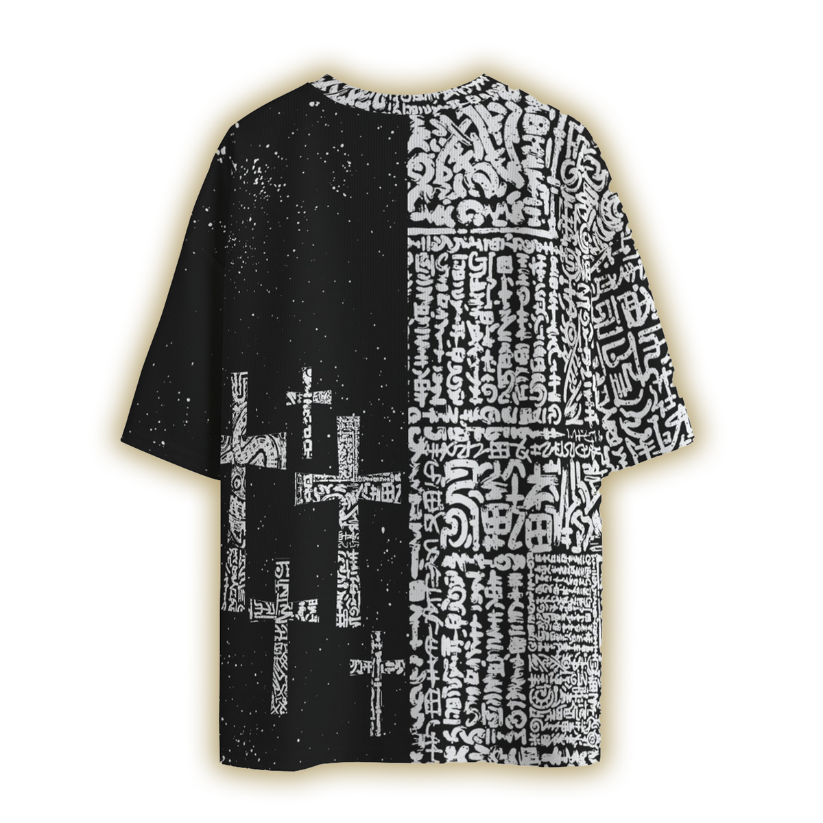 Scribe Cross Oversized All-Over Tee