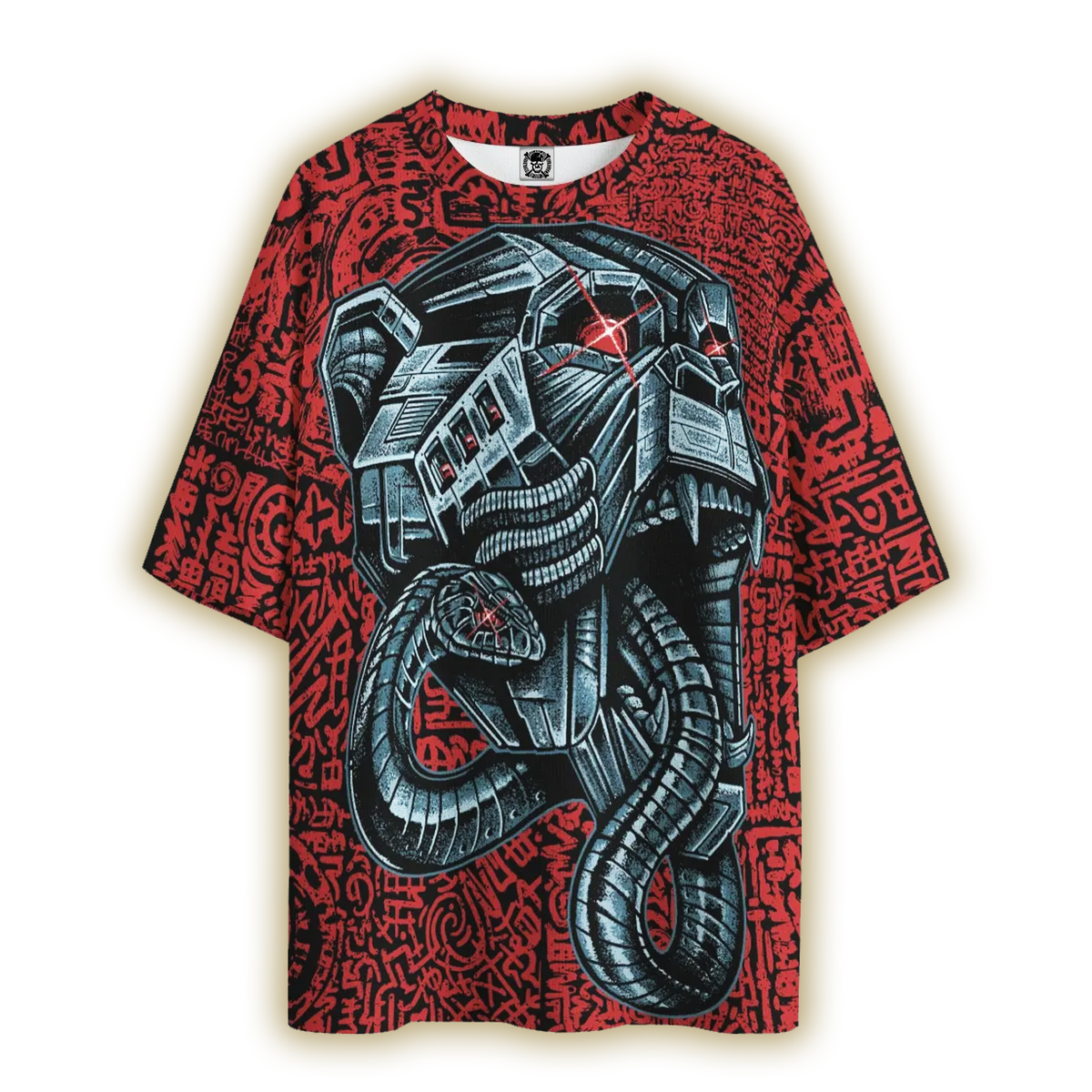 Chrome Bone All-Over Oversized Tee