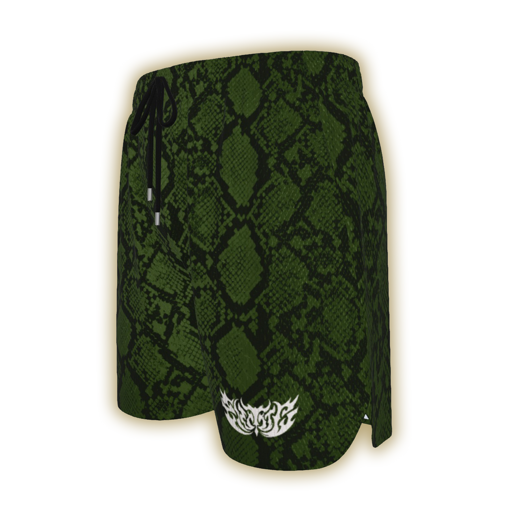Green Viper All-Over Mesh Shorts